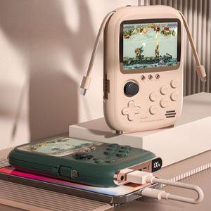 미니 오락기 생일선물 레트로 게임기 보조배터리 옛날 고전게임 선물포장