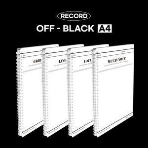 마넷 오프블랙 스프링 노트 A4