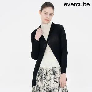 [런칭가349000원] 에바큐브 25SS 쉬폰 플리츠 자켓