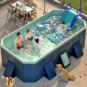 2.1m 2.6m 가정용 접이식 수영장 베란다 주택 간이 야외수영장