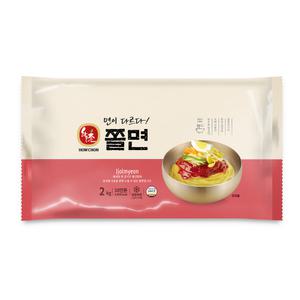 하우촌 쫄면 사리 2kg(냉면 분식 비빔국수 간식 비빔면)