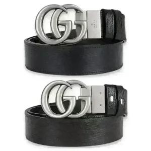 디몬트 구찌 남성 GG 리버시블 그레인 레더 벨트(블랙/브라운) 627055 CAO2N 1062