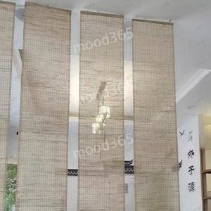 린넨 메쉬 시야차단 롤스크린 옵션선택 베란다 창문 매달려 분리형 삼배 한옥 커튼 가림막