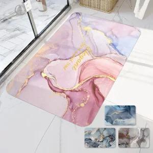 1+1+1 물기순삭! 간편세척 대리석패턴 규조토 발매트 (총 3개입)