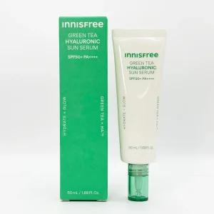 이니스프리 그린티 히알루론산 수분 선세럼 50ml(SPF50+) 1개-