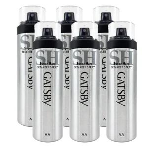 갸스비 셋&킵 6개 헤어스프레이 263ml gatsby 대용량