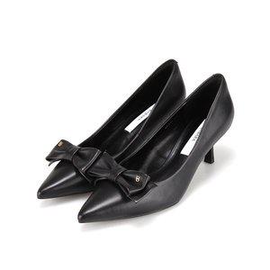[BABARA][본사운영] 바바라 양가죽 리본장식 스틸레토 여성펌프스 6cm_AAI243