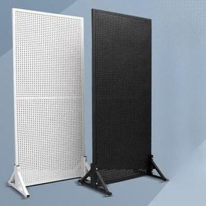 철제 타공 파티션 보드 가림판 매대 데스크 화이트 철판 공간 단면 50x120 슈퍼마켓