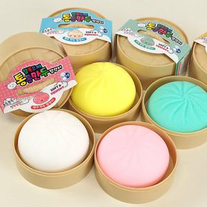 알록모찌 통통 만두 말랑이 장난감 스트레스볼 스퀴시볼 촉감놀이 -색상랜덤 1p