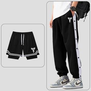 똑딱이바지 농구바지 트레이닝복 옆트임 풀버튼 샌츠 그레이 스포츠 런닝용 트임 웜업팬츠