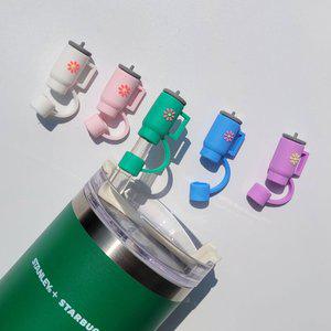실리콘 텀블러 빨대 마개 스탠리 처 호환 스트로우 뚜껑 캡 커버 덮개 텀꾸 악세사리 스타벅스