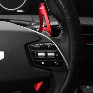 EV6 호환 핸들 패들 쉬프트 알루미늄 포인트 연장킷/ 간편부착 중고차튜닝 아빠차