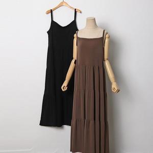 빅사이즈 506 러블리끈나시셔링원피스 DRAI961