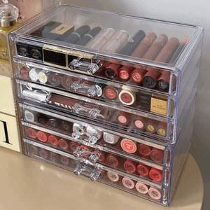 서랍형 립스틱정리함 탁상형 립스틱 테이블화장 스킨케어 엄브라 브러쉬 향수 투명 투명망