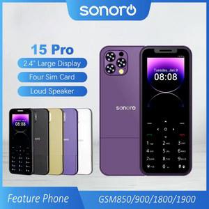 MKTEL A15 피처폰 시니어 배터리 스크린 LED MP4 1200MAH MP3 인치 GPRS 라디오 대기 블루투스 FM