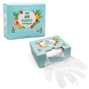 해피락 새로 비닐 위생장갑 고급형, 500매 x 2 (총1000매)