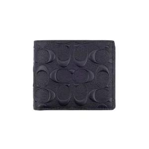 [백화점 AS 가능] 코치 반지갑 남성 명품 카드지갑 가죽 슬림 지갑 블랙 CR957BLK