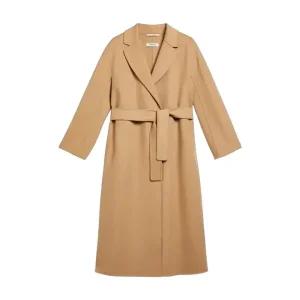 25FW 막스마라 S 여성 에스투리아 벨티드 버진 울 롱 코트 카멜 ESTURIA 045