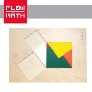 플로우수학교구- 피타고라스 퍼즐 정리 사각형1(Annarizi의 증명)