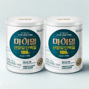 대상웰라이프 마이밀 분말 224g 산양유단백질100% (1통+1통 (총 2통))