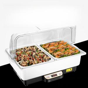 뷔페용 사각 워머 그릇 웨딩홀 접시 뷔페 차핑 원형