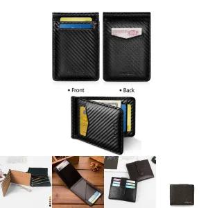 머니 클립 슬림 신소재 카드 지갑 1개/지폐 명함 수납 보관 미니 홀더 주머니 포켓 지폐용 미니멀 남성용
