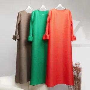 [PLEATS] 루즈 벨 플리츠 원피스