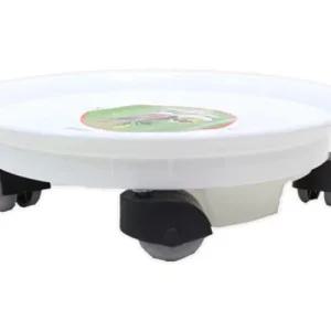 화분 받침대 물 받이 다이 원형 5호/이동식 받침 원예 선반 베란다 거치대 바퀴 물받이 달린 진열대 이동