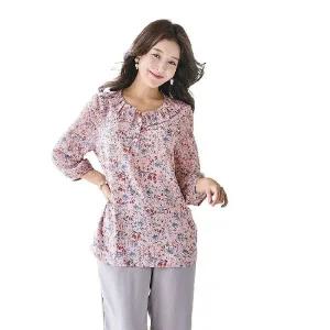 [NS홈쇼핑](7일)[바띠] 카라 셔링 블라우스[35402407]