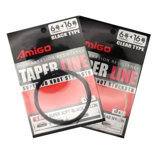 아미고 테이퍼라인 3m 3개입 갈치 한치 삼치 낚시 텐빈 쇼크리더 테이프라인
