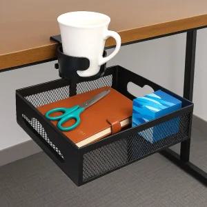 책상 컵홀더 테이블 데스크 사무실 커피 물병 컵 텀블러 음료 홀더 거치대 수납 DD108