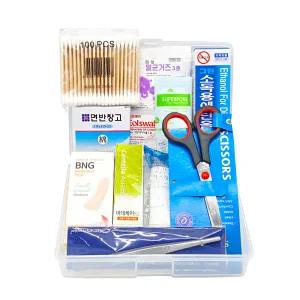 NEW 휴대용 구급함 11종 + 종이상자케이스 가정용 응급키트 구급상자 구급함세트 약상자 구급약품