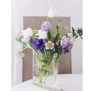 투명 아크릴 책모양 인테리어 꽃병