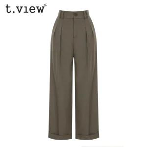 [티뷰] 롤업핀턱일자핏슬랙스_V5C-CPT009