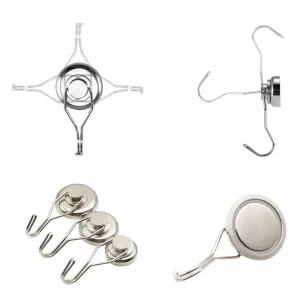 회전형 자석고리 걸이 후크 현관자석 2P 만능/고리/자석/잘붙는/타공/타공판/잘붙는/후크/고리형/걸이/강력