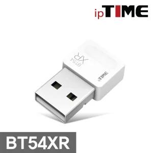 ipTIME BT54XR 화이트 블루투스 5.4 동글/동글이/미러링/차량용/케이블/와이파이/송수신기/핸즈프리/자동차