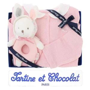 [NS홈쇼핑](쇼콜라/임신/출산/백일/조카) 미뇽 슈트 + 니니딸랑이 P 2종세트 ..[35447719]