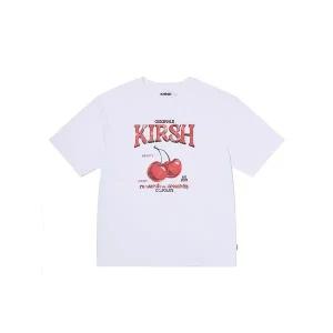 [키르시](대구신세계)듀이 체리 오버핏 티셔츠 [화이트]