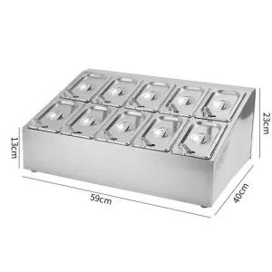 셀프바 반찬통 찬통 보관함 소스 반찬 식당 뷔페받드