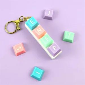 초초맛트 MBTI 키보드 키캡 키링 키링고리