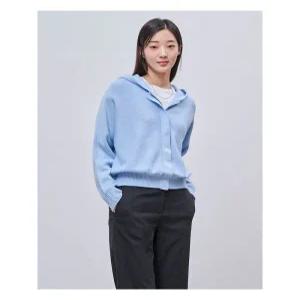 [빈폴레이디스]후드 돌먼 집업 카디건 스카이블루 (BF495AC03Q)