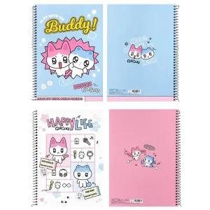 ka 카카오프렌즈 골골즈 스프링 연습장 약 182 x 257mm 80매 무지연습장 그림/낙서/메모 스프링제본