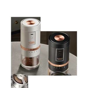 원두분쇄기 홈카페 굵기 조절 커피 가루 그라인더 전동 그라인더 (블랙)
