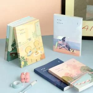 2026 하루끝 하루시작 다이어리 투명 커버 감성 일러스