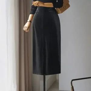 (안나앤모드) A. 오하 언오비 레더 스커트 [스커트D0716P01]