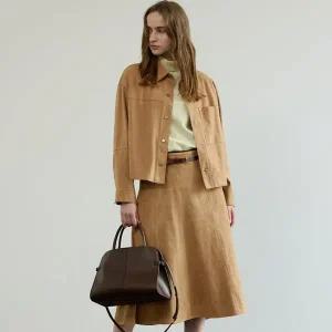 [코데즈컴바인](대구신세계) 스웨이드 훌스커트 (CKD-SK504WA)