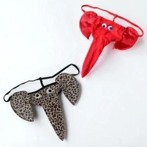 남성 망사 티팬티 코끼리 디자인 섹시 남자 속옷 이너웨어 팬티