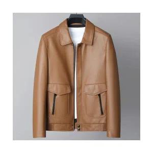 스콕 남자 무스탕 두겹 양가죽재킷 쇼트 봄가을 칼라넥 중청년 리얼 점퍼 젠3