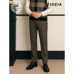 [지오지아] 테이퍼드 핏 멜란치 캐주얼 슬랙스 (ABD4PP1104)