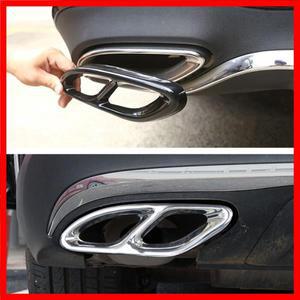 블랙 슬리버 배기 팁 머플러 파이프 커버 A 클래스 W176 B 클래스 w246 메르세데스 벤츠 W212 W213 W205 X2